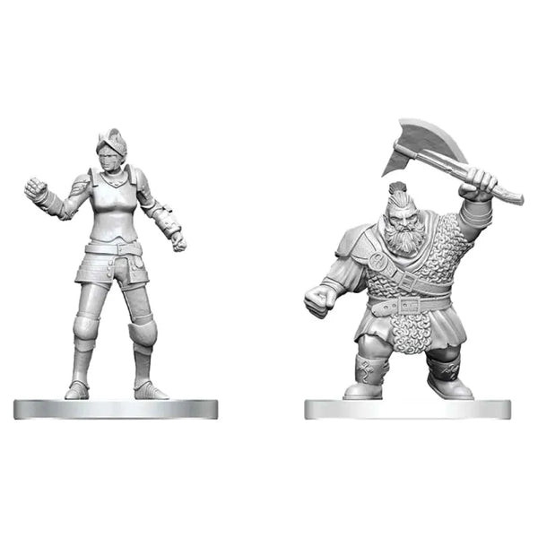 (NOT FOR SALE UNTIL 08/26/2026) D&D - Nolzur's Marvelous Unpainted Miniatures - Cultist of Bane & Dwarf Zhentilar Soldier