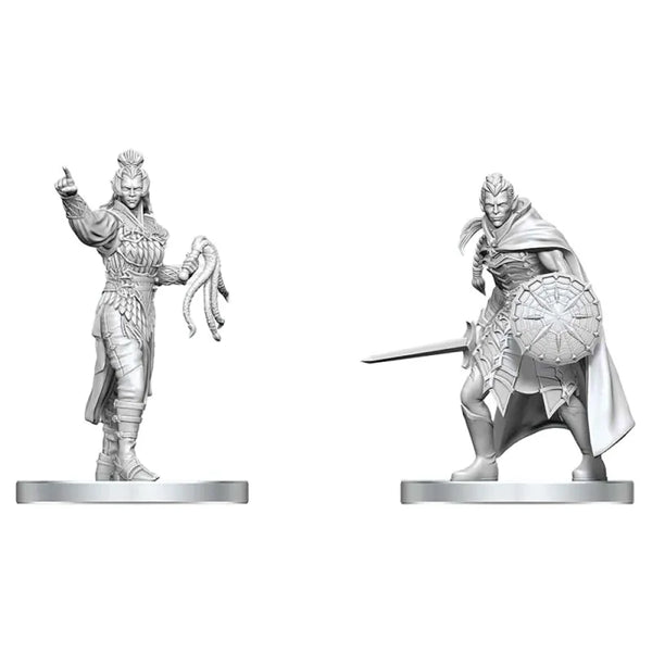 (NOT FOR SALE UNTIL 08/26/2026) D&D - Nolzur's Marvelous Unpainted Miniatures - Drow Elite Warrior & Drow Priestess of Lolth