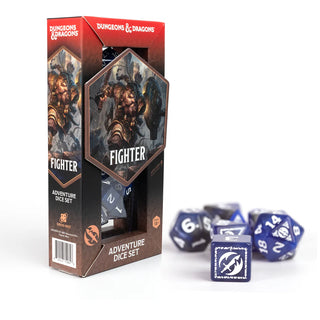 Dice - Sirius - Polyhedral RPG Set (17 ct.) - 16mm - Adventure Dice - Fighter Blue