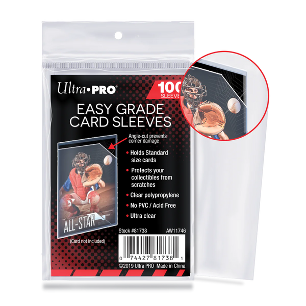 Ultra Pro - Card Storage - Soft Sleeves - Easy Grade Card Sleeves (100 ct.)