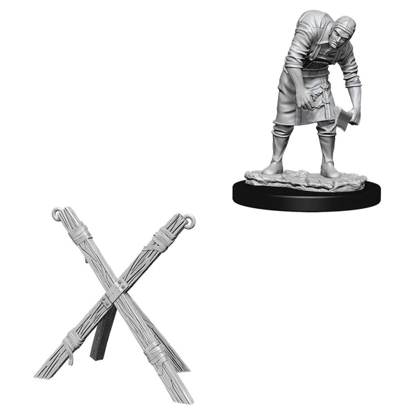 WizKids Deep Cuts Unpainted Miniatures - Assistant & Torture Cross