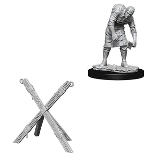 WizKids Deep Cuts Unpainted Miniatures - Assistant & Torture Cross