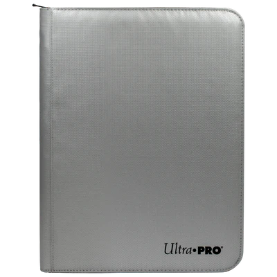 Binder - Ultra Pro - 9-Pocket Zippered Album - PRO-Binder - Silver