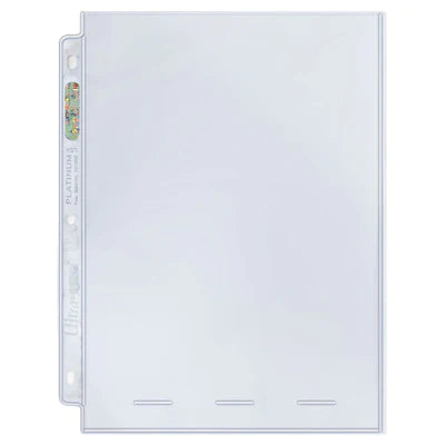 Ultra Pro - Card Storage - Pages - 1-Pocket Platinum Page with 8" x 10" Pocket (100 ct.)