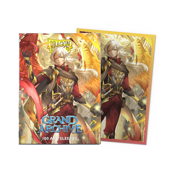 Deck Sleeves - Dragon Shield - Dual Art - Matte - Grand Archive - Azrael, Archangel of Materia (100 ct.)