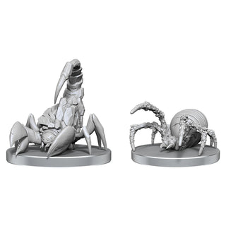 Pathfinder Battles Deep Cuts - Unpainted Miniatures - Cave Scorpion & Hunting Spider