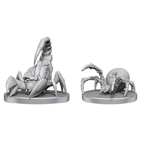 Pathfinder Battles Deep Cuts - Unpainted Miniatures - Cave Scorpion & Hunting Spider