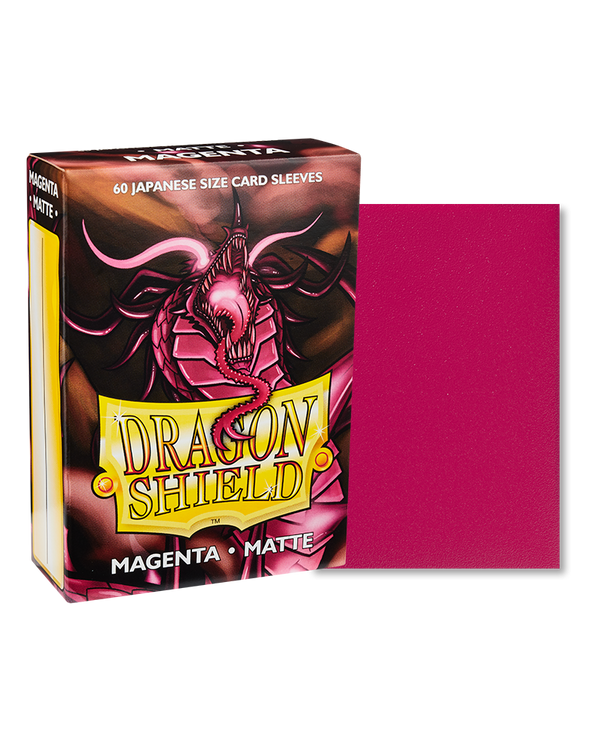 Deck Sleeves (Small) - Dragon Shield - Japanese - Matte - Magenta (60 ct.)