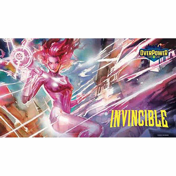 (NOT FOR SALE UNTIL 08/28/2026) Playmat - OverPower Card Game - Invincible: Atom Eve