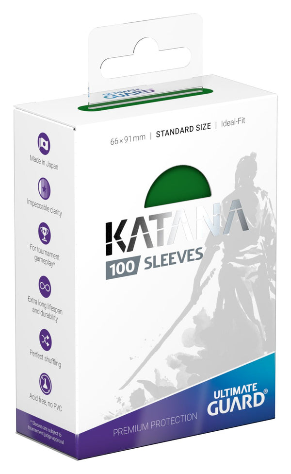 Deck Sleeves - Ultimate Guard - Katana - Green (100 ct.)