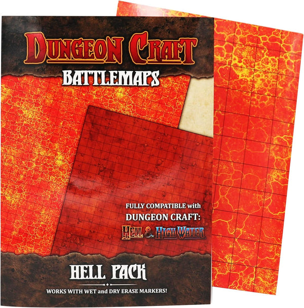 Gaming Mat - Dungeon Craft - Double-Sided - BattleMap - Hell
