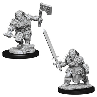 Pathfinder Deep Cuts Unpainted Miniatures - Dwarf Female Barbarian