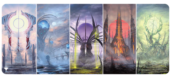 Playmat (Table) - Ultra Pro - Magic: The Gathering - Phyrexia: All Will Be One (6 ft.) - Phyrexian Basic Land Tableaux