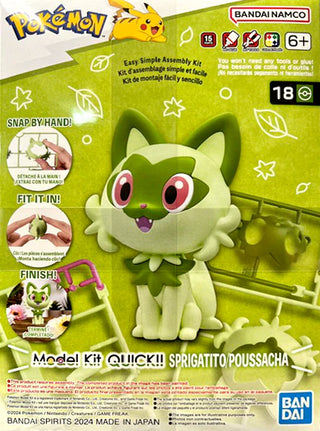 Bandai Hobby - Pokemon Quick - Sprigatito Model Kit