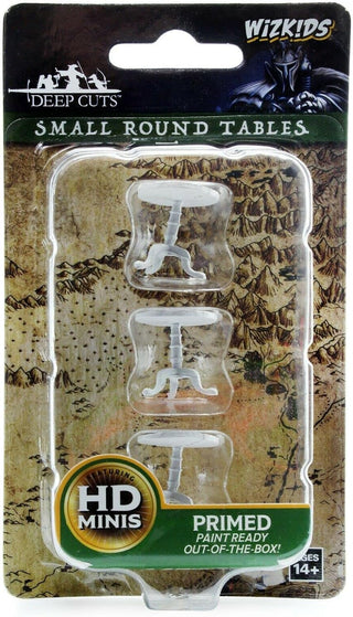 WizKids Deep Cuts Unpainted Miniatures - Small Round Tables