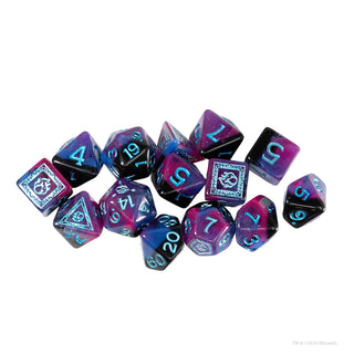 Dice - Sirius - Polyhedral RPG Set (14 ct.) - 16mm - Adventure Dice - Sorcerer Purple