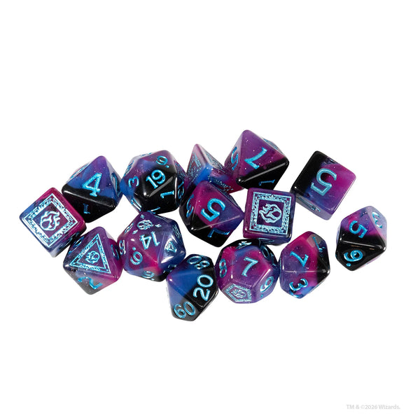 Dice - Sirius - Polyhedral RPG Set (14 ct.) - 16mm - Adventure Dice - Sorcerer Purple