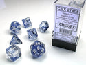 Dice - Chessex - Polyhedral Set (7 ct.) - 16mm - Nebula - Black/White