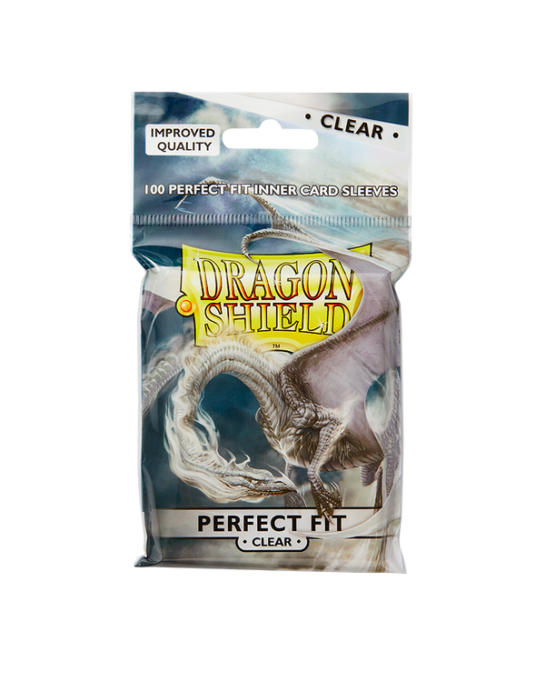Deck Sleeves (Fit) - Dragon Shield - Perfect Fit - Clear (100 ct.)