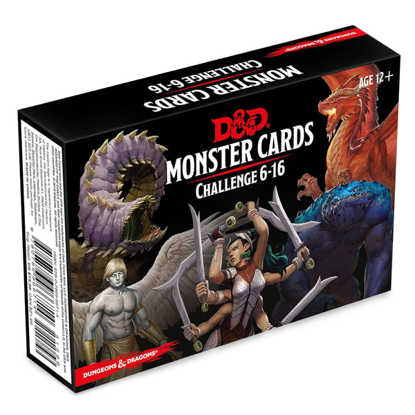 D&D RPG - Reference Cards - Monster Cards - Challenge 6-16 Deck (125 cards)