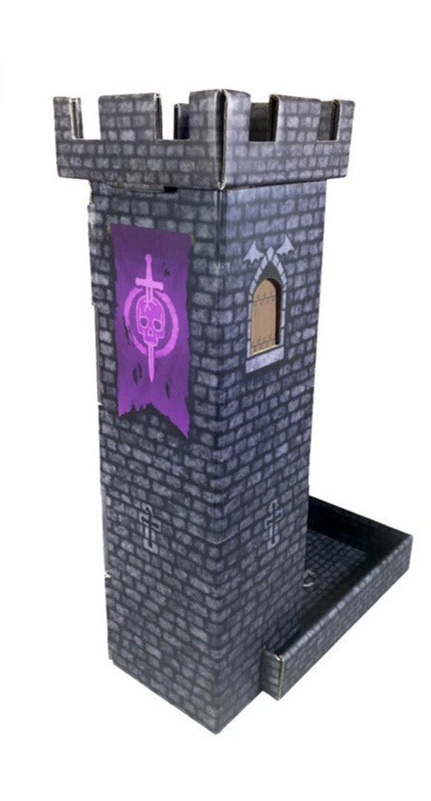 Dice Tower - Role 4 Initiative - Dark Castle Keep with Magnetic Dry-Erase Turn Tracker