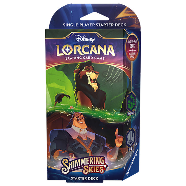 Disney Lorcana TCG - Shimmering Skies Starter Deck - Emerald & Steel