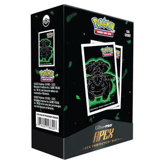 (NOT FOR SALE UNTIL 12/31/25) Deck Sleeves - Ultra Pro - Apex - Pokémon - Neon Kanto - Venusaur (105 ct.)