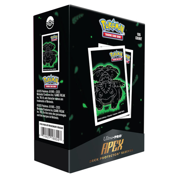 (NOT FOR SALE UNTIL 12/31/25) Deck Sleeves - Ultra Pro - Apex - Pokémon - Neon Kanto - Venusaur (105 ct.)