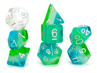 Dice - Sirius - Polyhedral RPG Set (8 ct.) - 16mm - Blue Hawaiian