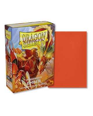 Deck Sleeves (Small) - Dragon Shield - Japanese - Matte Dual - Ember (60 ct.)