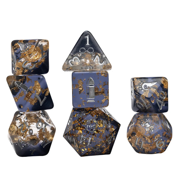 Dice - Sirius - Polyhedral RPG Set (8 ct.) - 16mm - Vox Machina Adventure Dice - Percival De Rolo
