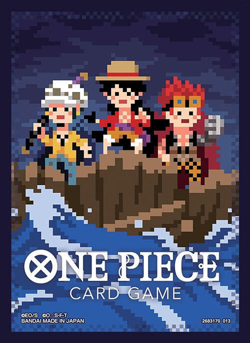 Deck Sleeves - Bandai - One Piece TCG - Official Sleeves 6 - The Three Captains Pixel Art (70 ct.)