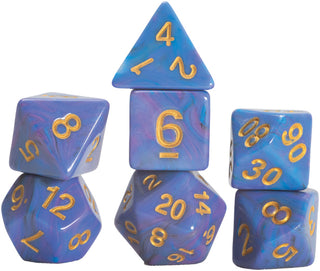 Dice - Sirius - Polyhedral RPG Set (7 ct.) - 16mm - Unicorn - Blue