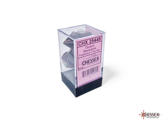 Dice - Chessex - Polyhedral Set (7 ct.) - 16mm - Opaque - Black/Pink