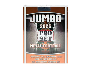 2026 Leaf Pro Set Metal Football Jumbo Hobby Box