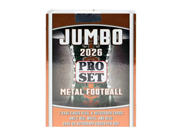 2026 Leaf Pro Set Metal Football Jumbo Hobby Box