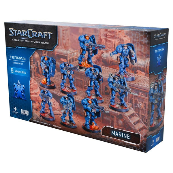 (NOT FOR SALE UNTIL 08/07/2026) StarCraft Tabletop Miniatures Game - Terran Marine Expansion Set
