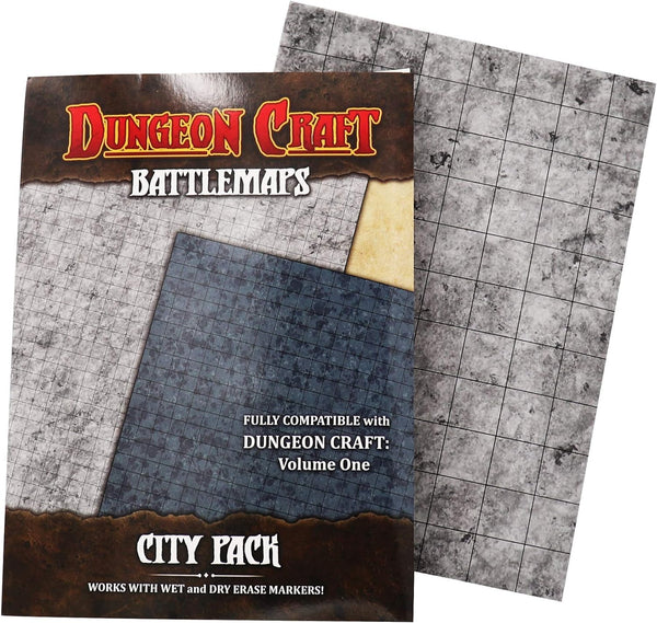 Gaming Mat - Dungeon Craft - Double-Sided - BattleMap - City