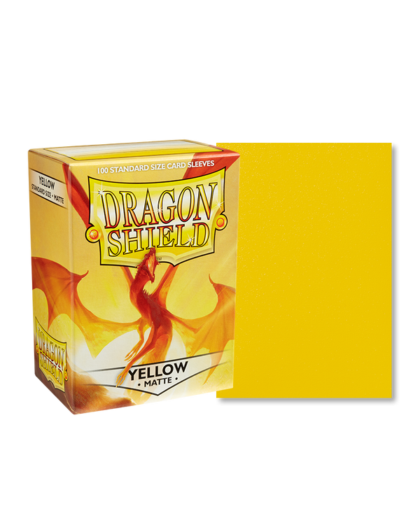 Deck Sleeves - Dragon Shield - Matte - Yellow (100 ct.)