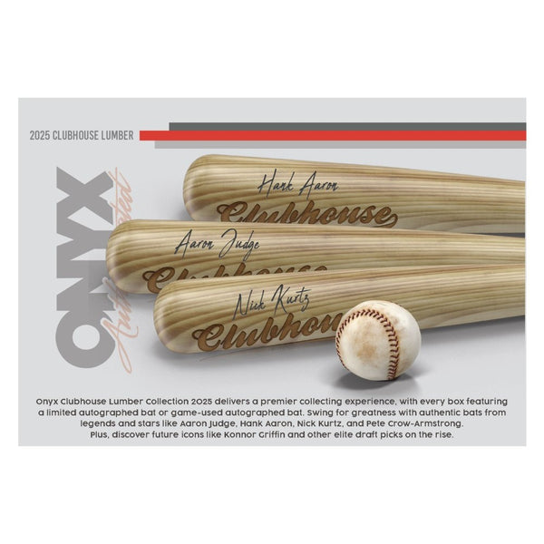 2025 Onyx Authenticated Clubhouse Lumber Collection