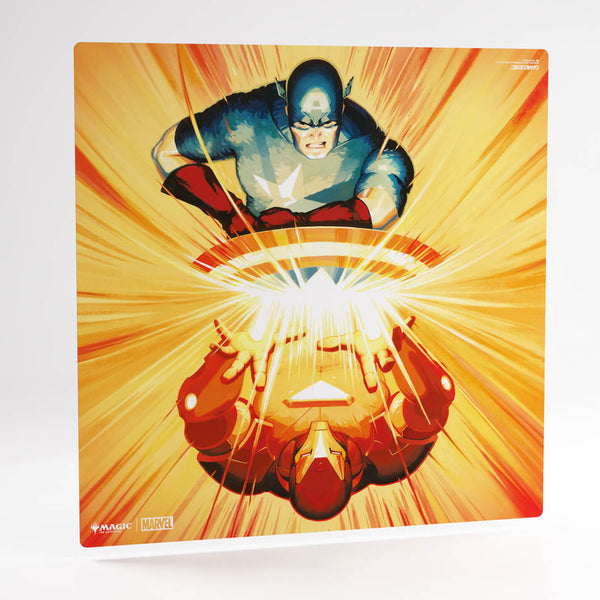 Playmat - Gamegenic - Two-Player Prime - MtG - Marvel Super Heroes - Iron Man / Captain America