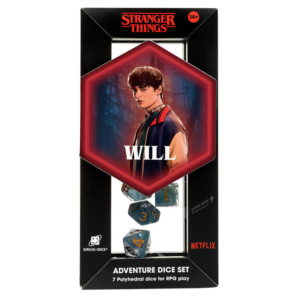Dice - Sirius - Polyhedral RPG Set (7 ct.) - Adventure Dice - Stranger Things - Will