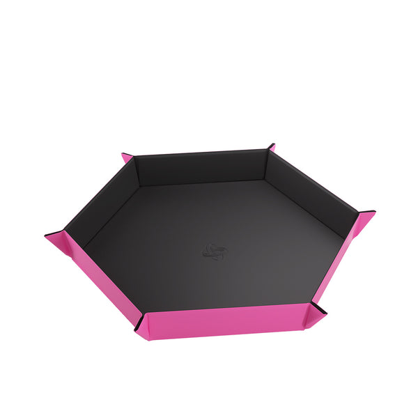 Dice Tray - Gamegenic - Magnetic Hexagonal - Black/Pink
