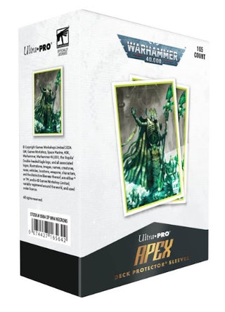 Deck Sleeves - Ultra Pro - Apex Deck Protector - Warhammer 40K - Necron Codex Aligned (105 ct.)