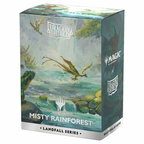 Deck Sleeves - Dragon Shield - Art - Matte Dual - Landfall Series - Misty Rainforest (100 ct.)