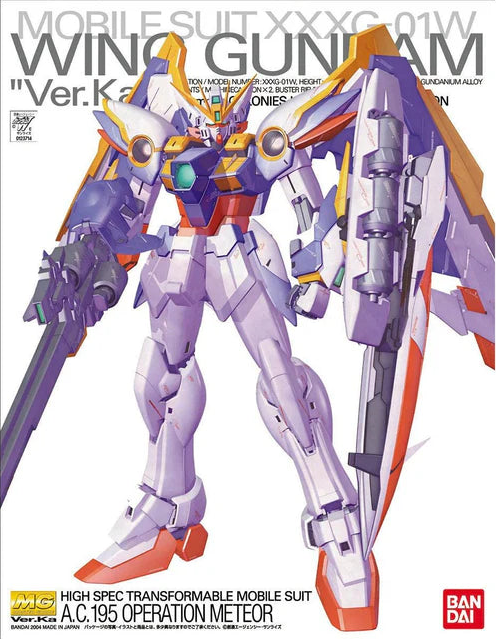 Bandai Hobby -  Gundam Wing - MG Wing Gundam Ver. Ka 1/100 Model Kit