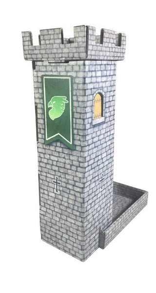Dice Tower - Role 4 Initiative - Castle Keep with Magnetic Dry-Erase Turn Tracker