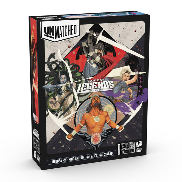 Unmatched - Battle of Legends Vol. 1 - Medusa, King Arthur, Alice, Sinbad
