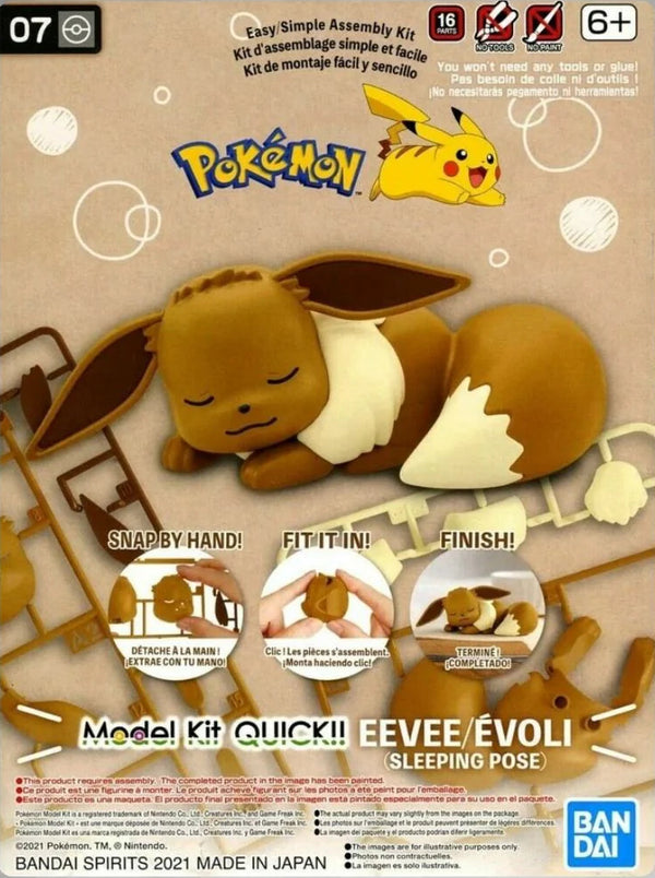 Bandai Hobby - Pokemon Quick - Sleeping Eevee Model Kit
