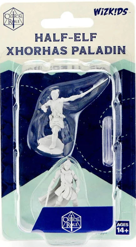 Critical Role - Unpainted Miniatures - Half-Elf Paladin Xhorhas Female